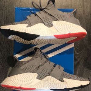adidas Prophere Grey/White/Solar Red Size 10.5